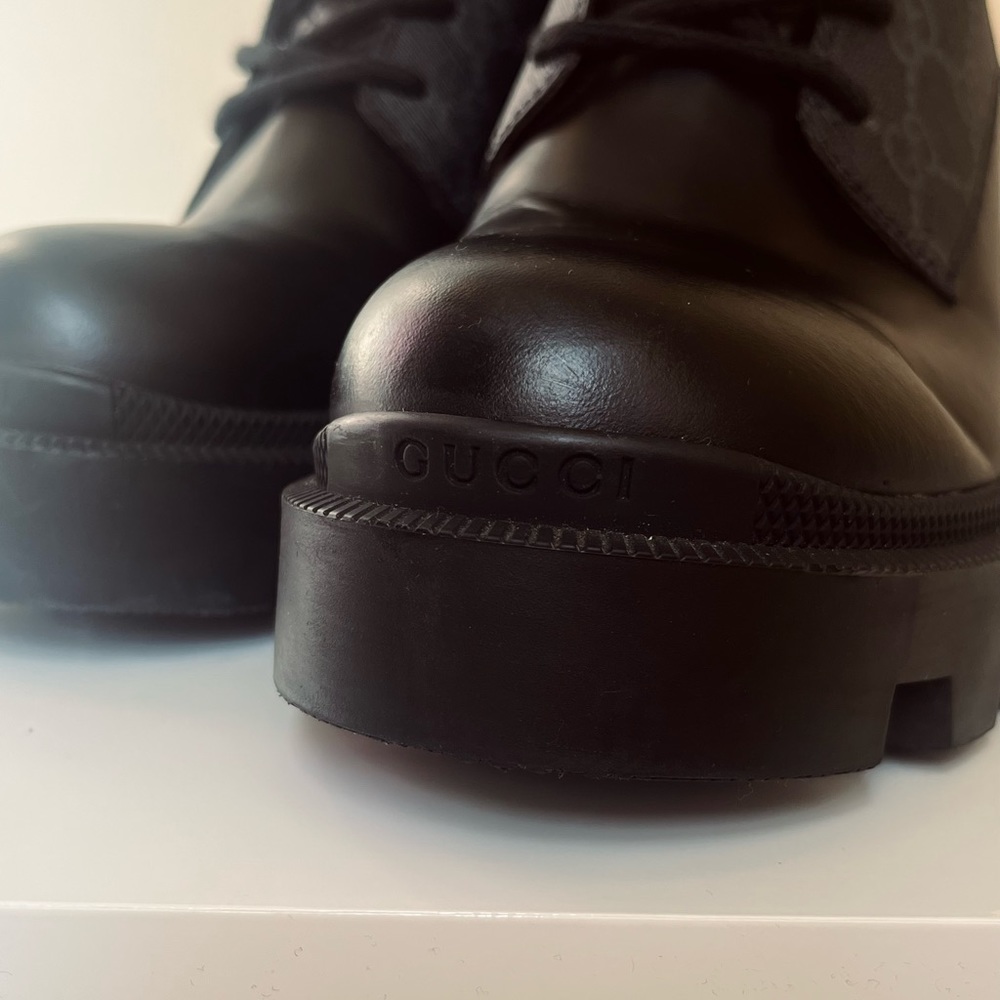 Gucci Apollo GG Supreme Samoa quilted combat boots - Picture 7 of 11
